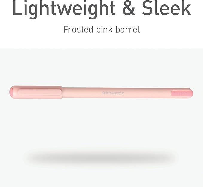 Pentonic Ballpoint Pens, Frosted Pale Pink Barrel - Image 6