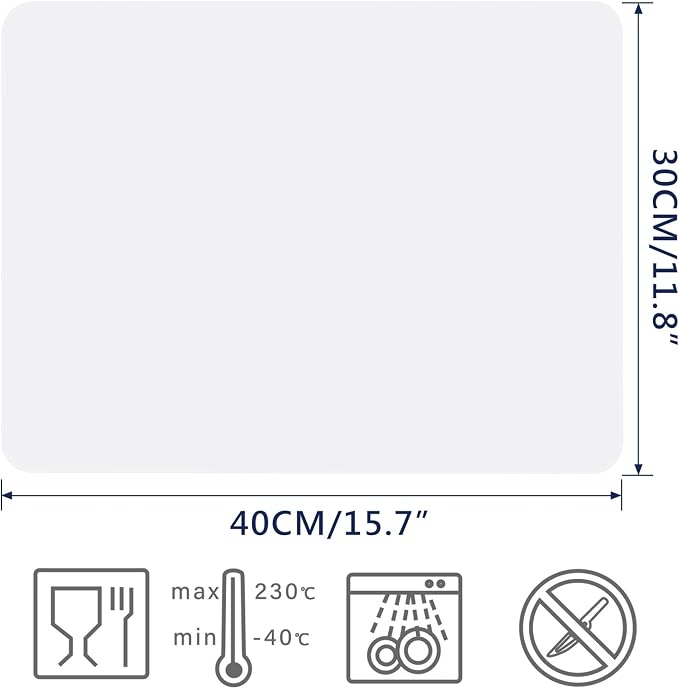 Gartful 2 Pack Silicone Crafting Mats, 15.7" x 11.8" Silicone Mat - Image 2