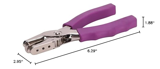 1 Hole Punch， 1/4 inch of Single Whole Punch，with Soft Grip Handles, - Image 8