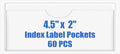 Origin-Joy 60 PCS Self Adhesive Index Card Pockets by Origin-Joy