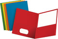 Oxford Two Pocket Folders, Textured Paper, by Oxford