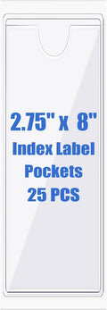 Origin-Joy 25 PCS Self-Adhesive Index Label Pockets by Origin-Joy