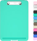 Hongri Clipboard with Storage, 8.5 x 11 Clip Board Foldable, Teal | Bottom by Hongri