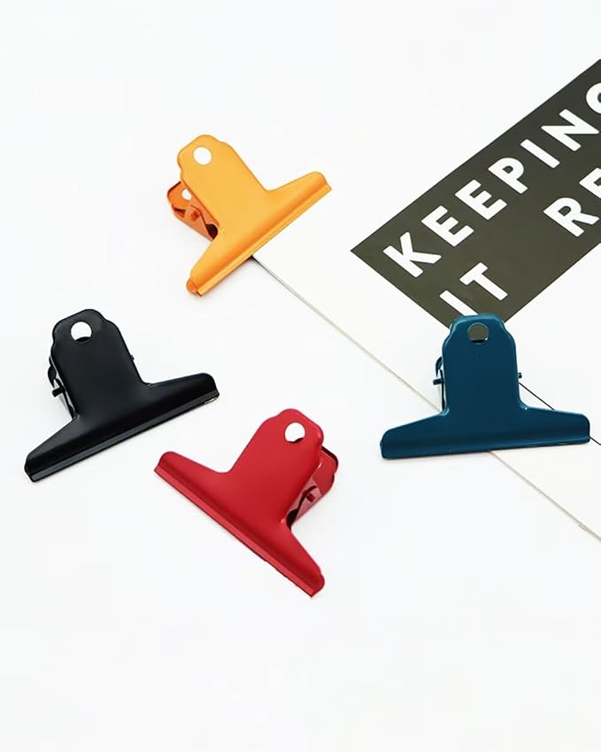 2PCS Extra Large Binder Clips Metal Bulldog Clip Large Paper Clamp Holder - Image 7