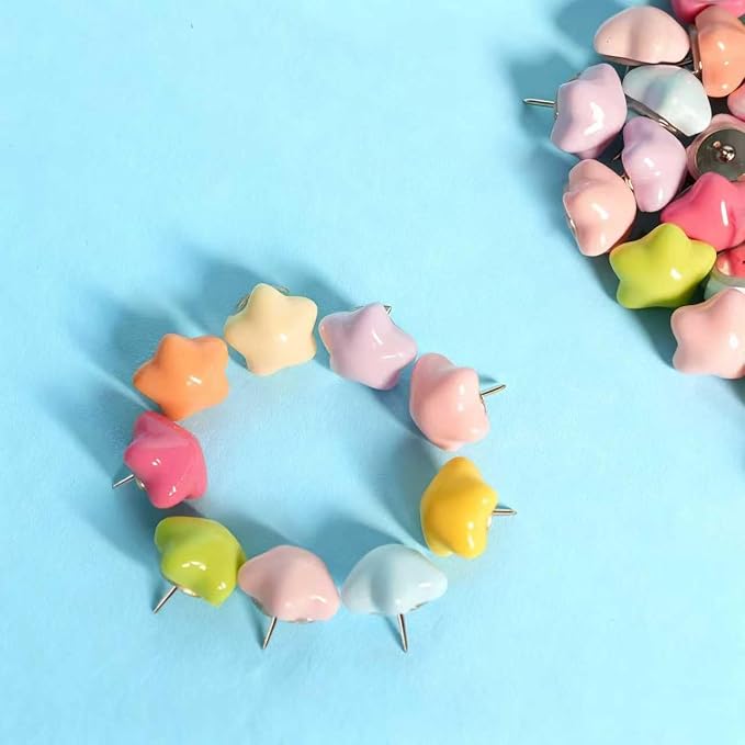 50 Pcs Star Push Pins, Cute Push Pins, Decorative Thumbtack - Image 2