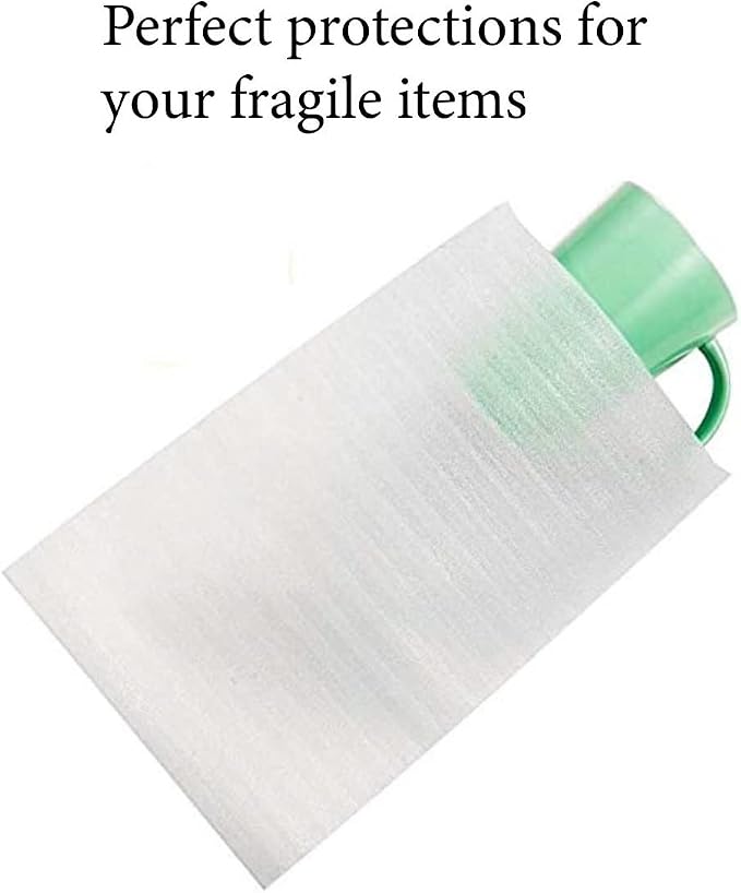 50 Pack Thickened Foam Pouches 7.5x12 Inch, Glass & Mug Cushion Foam Wraps - Image 3
