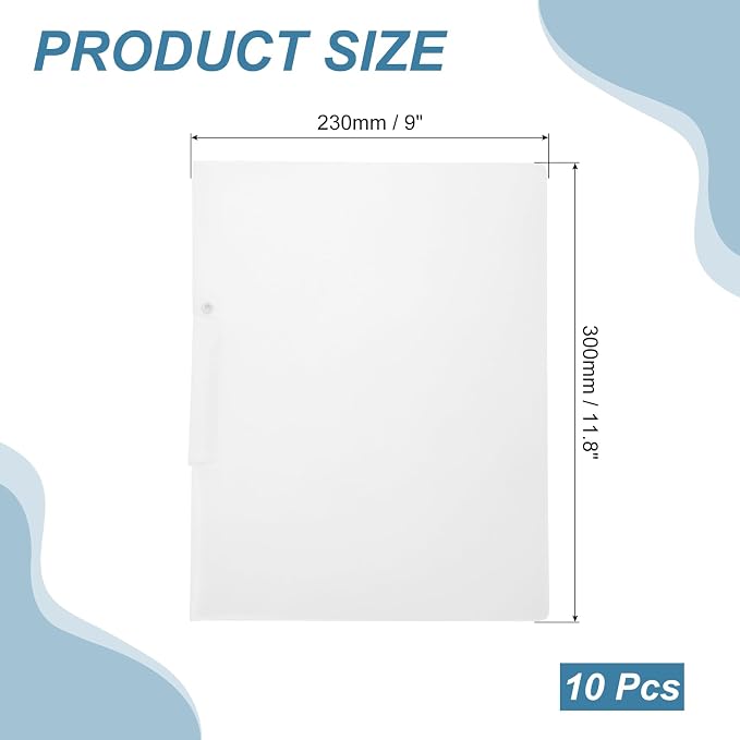 PATIKIL 10 Pack Clear Report Covers - Image 2