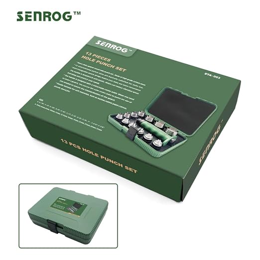 12 in 1 Hollow Hole Punch Set, Gasket Cutting Puncher, Leather Punch. | 12 - Image 7