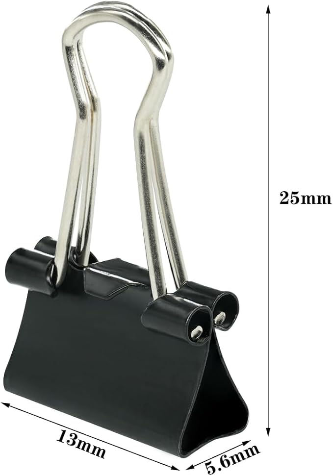 Ykimok 48Pcs Mini Binder Clips, 0.5 inch, Paper Clamps Micro Size - Image 2