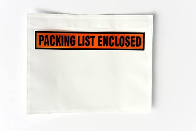 1000 Pcs Packing List Envelope Pouches 7.5 x 5.5 inch, packing envelopes - Image 2