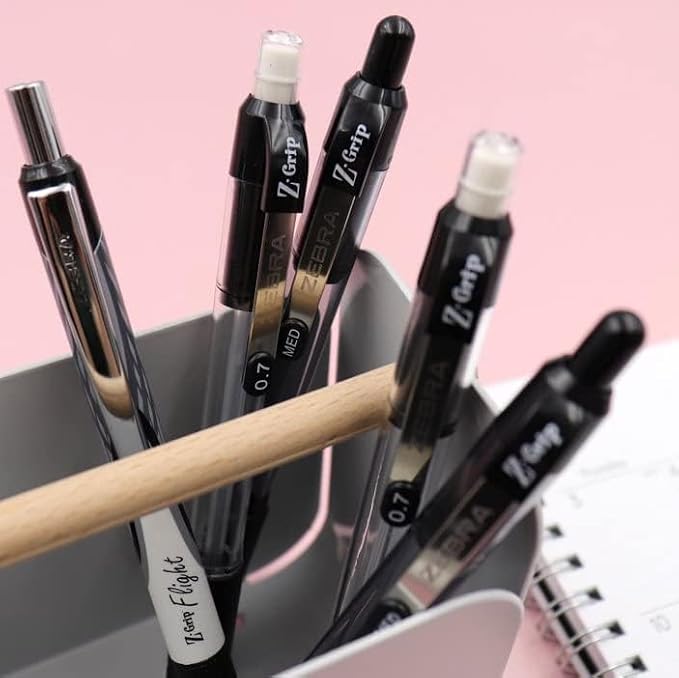 Zebra Pen Z-Grip Retractable Ballpoint Pen, Smooth-Flowing Ink, Fine Point - Image 5