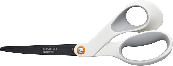 Fiskars 8” Premium Non-Stick Comfort Grip Scissors Ideal by Unknown