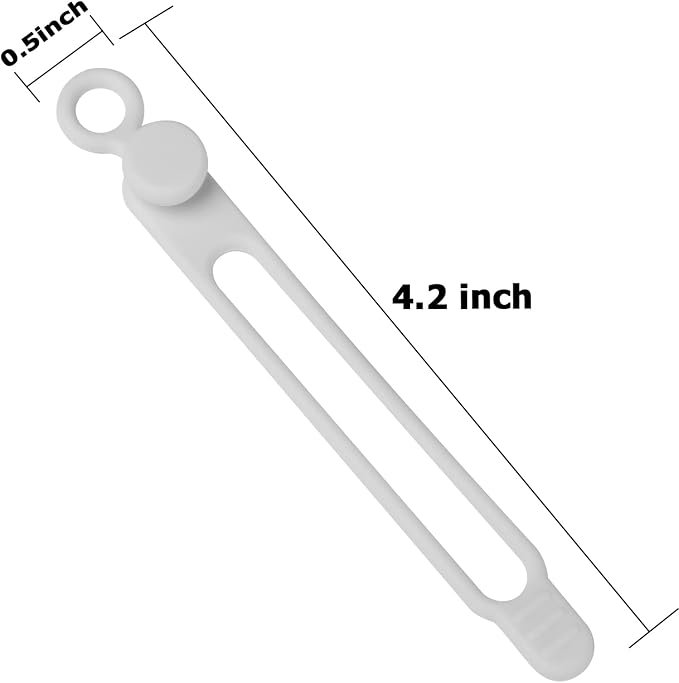 16Pcs Silicone Cable Ties Cord Organizer - Image 2