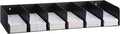 Gisafai Metal Check Sorter Organizer 6 Pockets, 16 x 3.75 x 8 Inch Black Steel by Gisafai