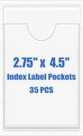 Origin-Joy 35 PCS Self Adhesive Index Card Pockets by Origin-Joy