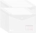 ABSOFINE 25 Pack Transparent Plastic Envelope Folders, A4 Letter Size, 100% by ABSOFINE