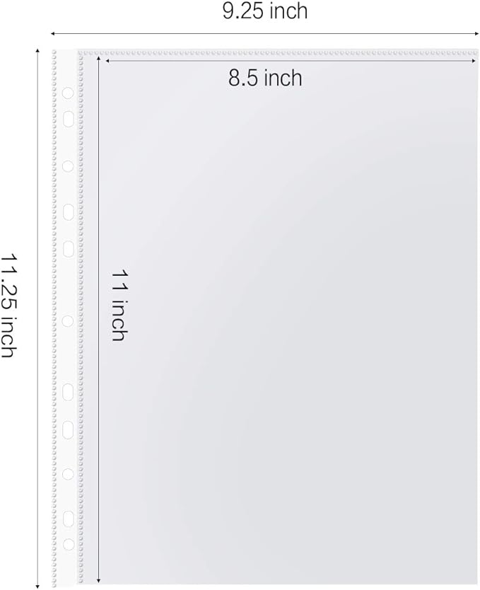 Sheet Protectors, HERKKA 700 Pack Heavy Duty Clear Plastic Page Protectors - Image 2