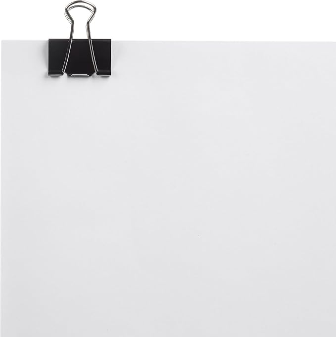 Amazon Basics Sturdy Binder Clips, Office Supplies, Medium 1.25 inches - Image 9