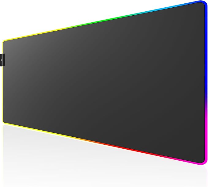 KTRIO RGB Large Gaming Mouse Pad, 35.4 x 15.7 in, RGB Black, XXXL | Smooth by KTRIO