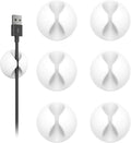 Shintop Cable Clips, 6 Pack White Cord Holder Cable Management Wire Organizer by Shintop