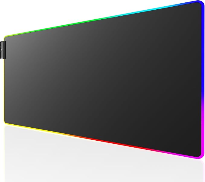KTRIO RGB Large Gaming Mouse Pad, 31.5 x 11.8 in, RGB Black, XL | Smooth by KTRIO