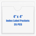 Origin-Joy 35 PCS Self Adhesive Index Card Pockets by Origin-Joy