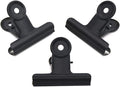 Coideal Black Bulldog Paper Clips 2 Inch, 20 Pack Large Metal Hinge Clips by Coideal