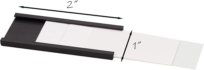 Realth C Channel Magnetic Label Holders 50 Pack 1'' x 2'' - Image 2