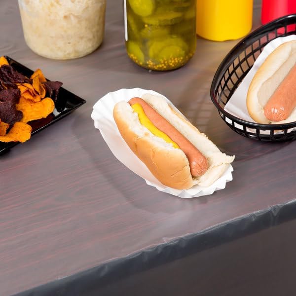 500 Paper Hot Dog Trays | White Hot Dog Wrappers | 8 Inch Hotdog Tray Holders - Image 3