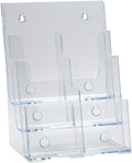 Azar Displays 252379 Three-Tier Six-Pocket Trifold Brochure Holder by AzarDisplays