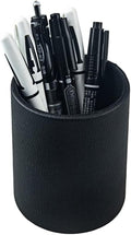 Pen Pencil Holder Cup Container PU Leather Desk Organizer Stand Decor Brush by Fosinz