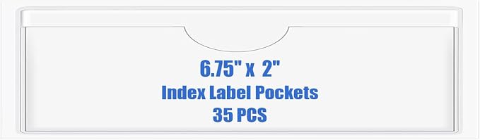 Origin-Joy 35 PCS Self Adhesive Index Card Pockets by Origin-Joy