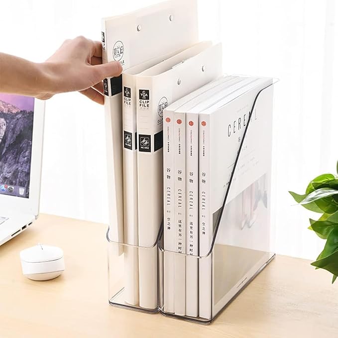 Magazine Holder, Desktop File Magazine Book Storage Shelf - Image 3