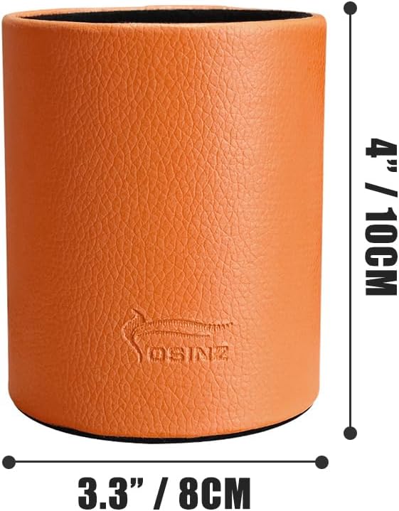 Pen Pencil Holder Cup Container PU Leather Desk Organizer Stand Decor Brush - Image 5