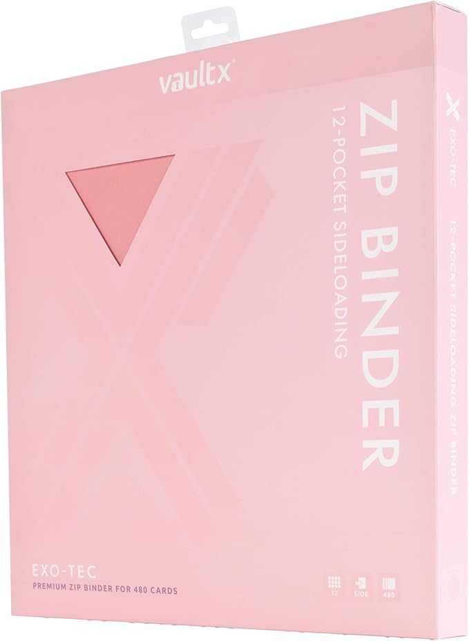 Vault X 12 Pocket Zip Binder, 480 Cards, Exo-Tec Material, 20 Side-Loading Pages - Image 2