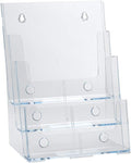 Azar Displays 252378, Brochure Holder, Acrylic Desk Organizer, Three Tier by AzarDisplays