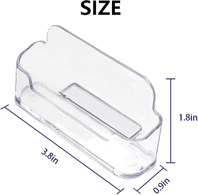Qizpcer 16 Pack Clear Desktop Business Card Holder Display, Plastic Business - Image 4