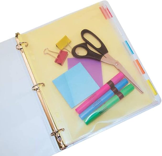 YoeeJob 60 Packs Binder Pockets - Image 3