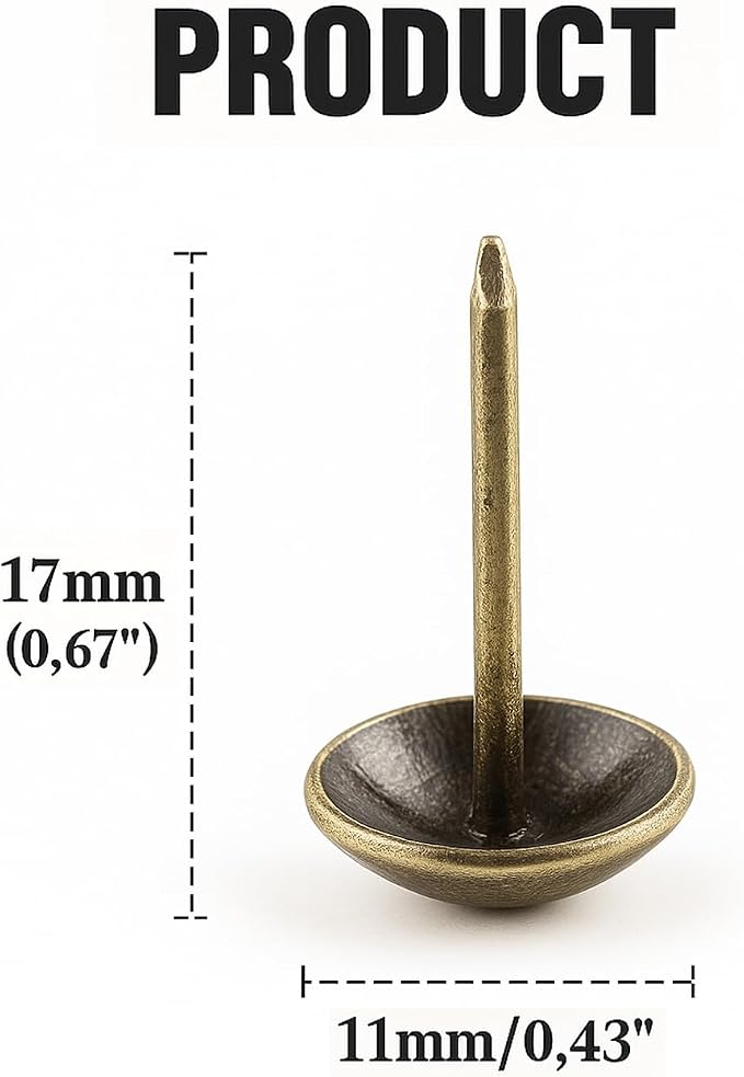 Premium Brozen Thumb Tacks, Extra Long Push Pins - Image 2