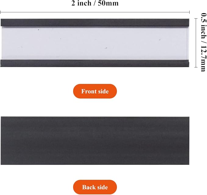 C Channel Magentic Label Holders 0.5x2 Inch - Image 4