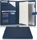 Wonderpool A4 PU Leather Portfolio Holder Ring File Document Case by Wonderpool