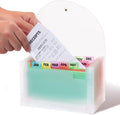 H4D Coupon Receipt Holder, 13 Pocket Accordion File Organizer, 7x4.5 Inches by H4D