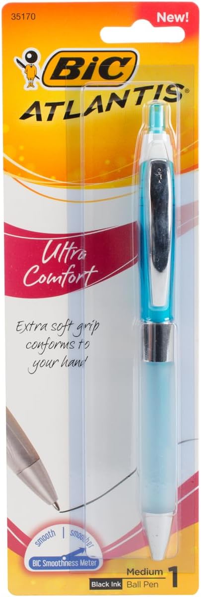 BIC Glide Ultra Comfort Retractable Ballpoint Pens, Medium Point, 1-Count Pack by BIC