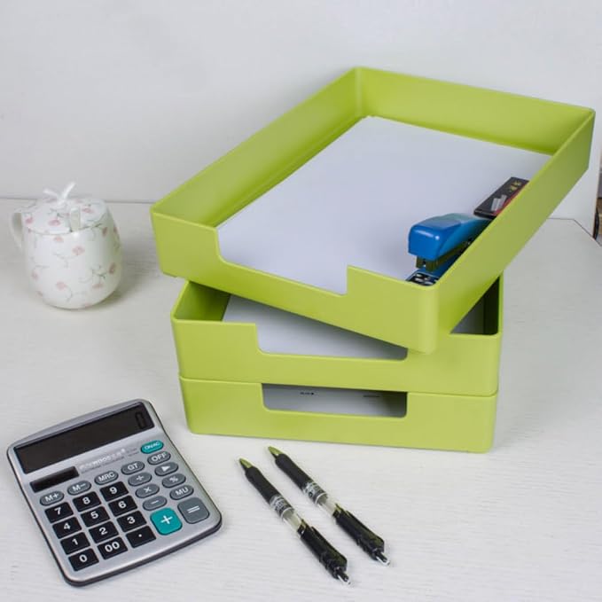 Letter-Size Tray, Desk Drawer Organizer, A4 Plastic Paper Tray - Image 2