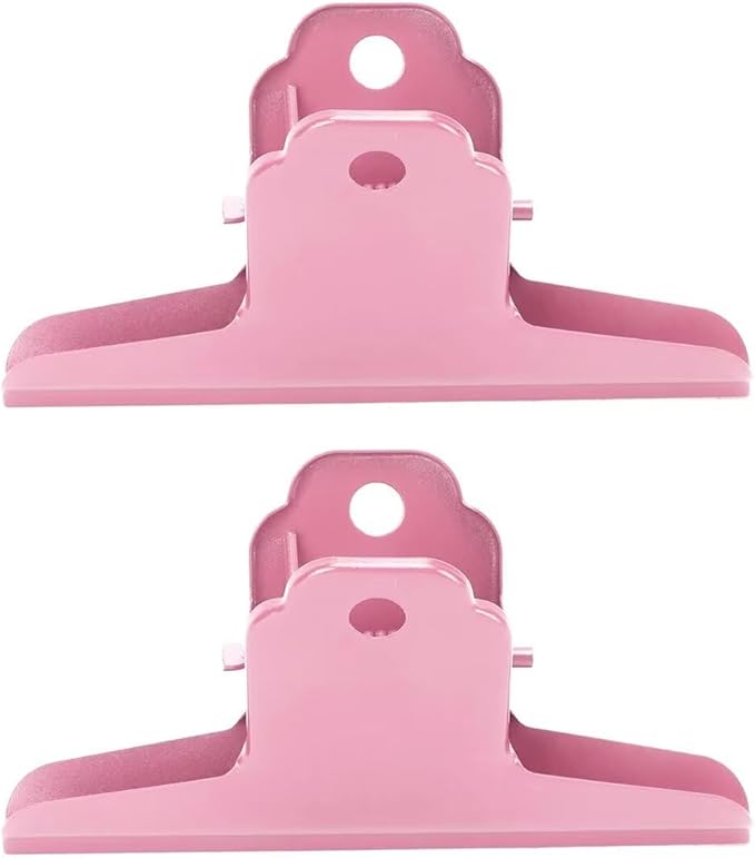 2PCS Extra Large Binder Clips Metal Bulldog Clips Large Paper Clamps Holder by SEEKRARE