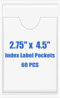 Origin-Joy 60 PCS Self Adhesive Index Card Pockets by Origin-Joy