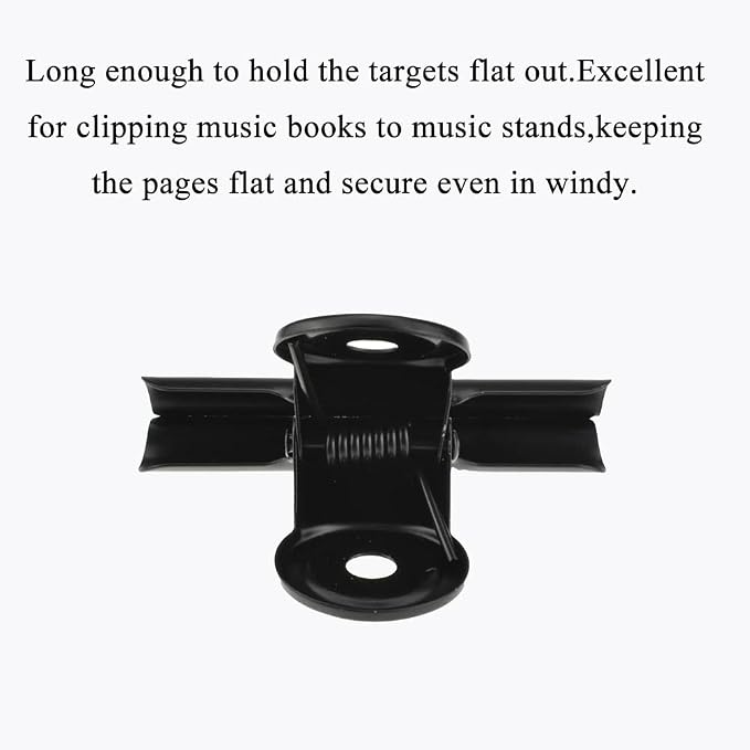 HAHIYO 2.5inch Black Bulldog Clips Metal File Hinge Binder Clips Clamps Save - Image 4