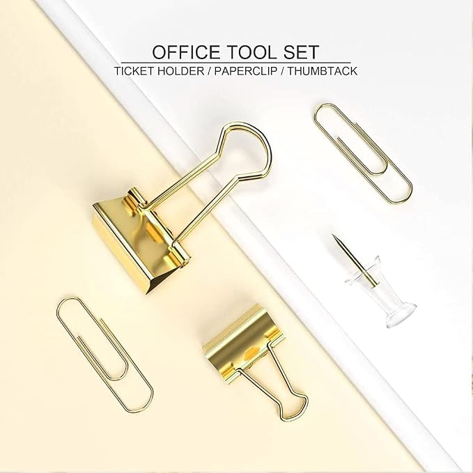 10 Pack, Metal Assorted Sized Binders - Image 3
