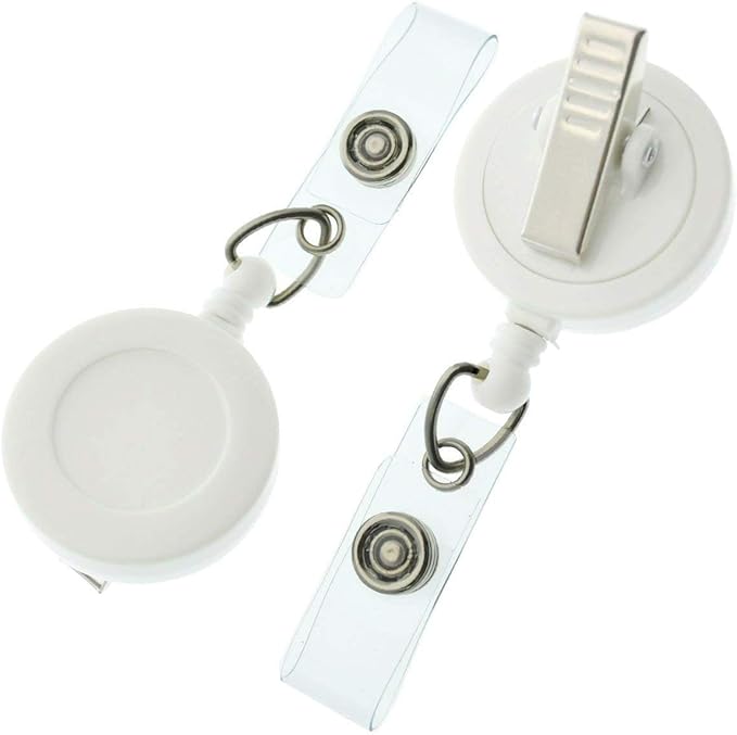 Bulk 25 Pack - Premium Retractable Badge Reels by SpecialistID