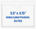 Origin-Joy 35 PCS Self Adhesive Index Card Pockets by Origin-Joy